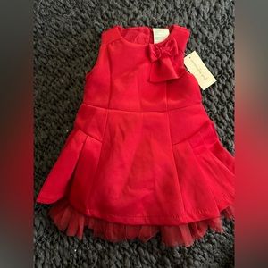 Vibrant Red 12 month dress
